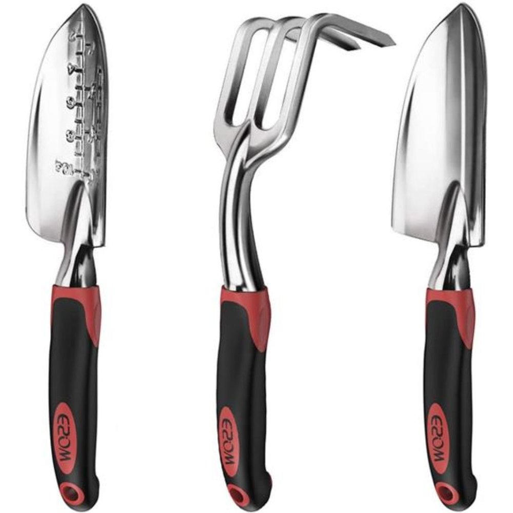 11 Includes Hand, Transplant Trowel and Cultivator H Tool Set, 3 Piece Cast